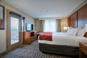 King room with a balcony at Comfort Suites Golden West
