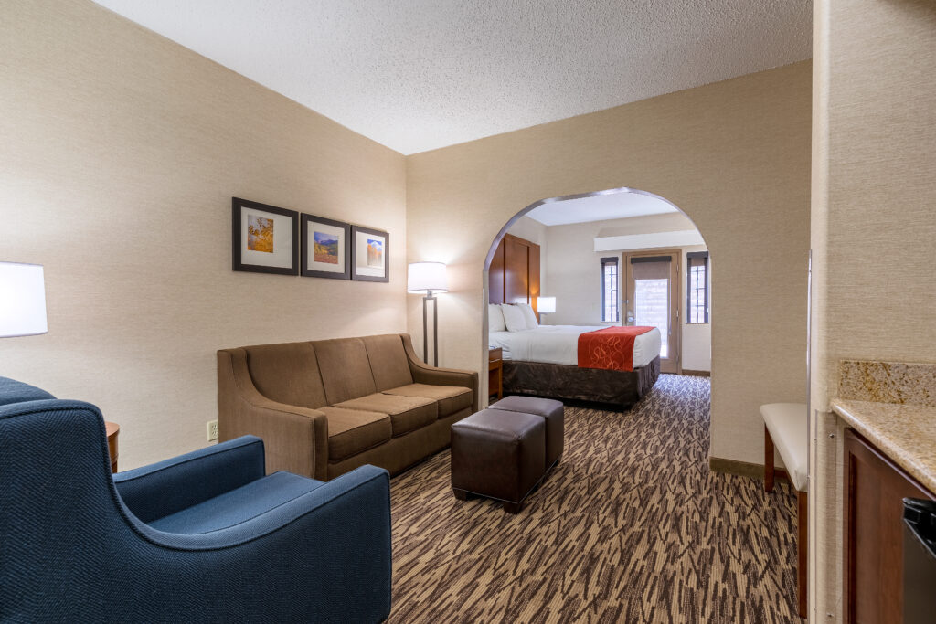 King pet friendly room at Comfort Suites Golden West